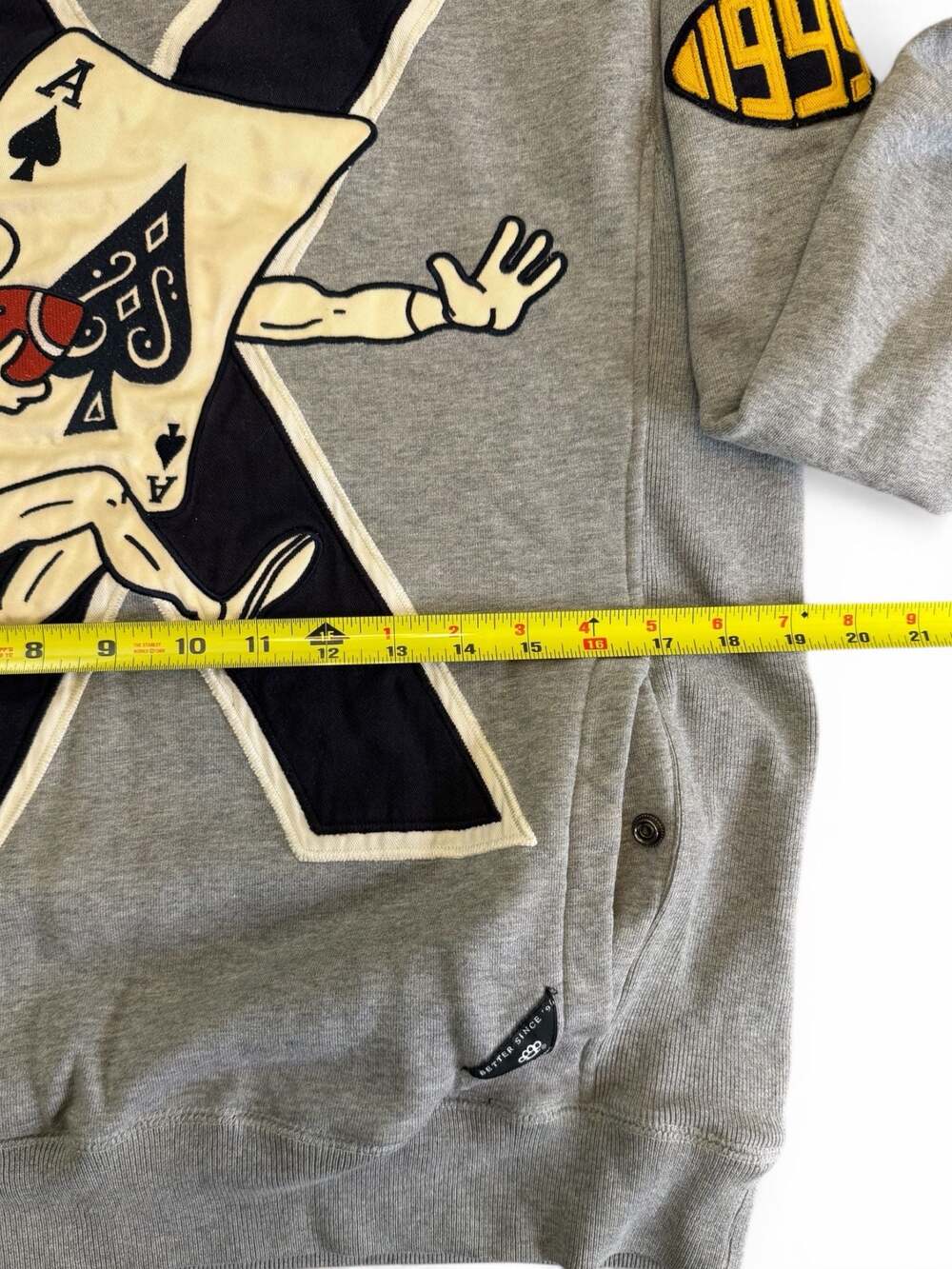 Vintage 10.Deep Victory MCMXCV Wildcards Aces Football Graphic Patch Sweatshirt - Picture 5 of 11